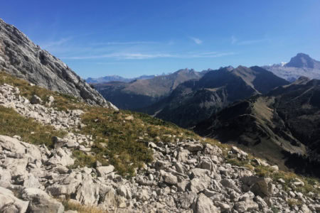 Vue depuis la montée au Col du Rasoir