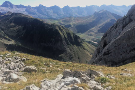 Vue depuis la montée au Col du Rasoir